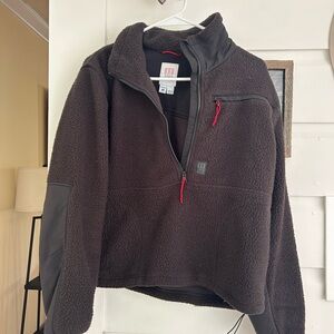 Topo Designs Mountain Fleece, Black, Size M